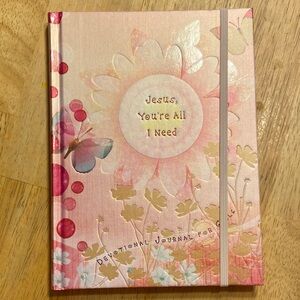 Devotional Journal with Pink Floral Design